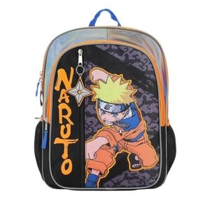 Naruto Anime Backpack with Orange and Black Design 14 4 L